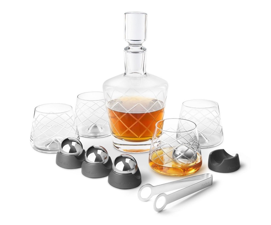Crystal Whisky Decanter Set - w/ Glass x 4pcs (LFG32115)